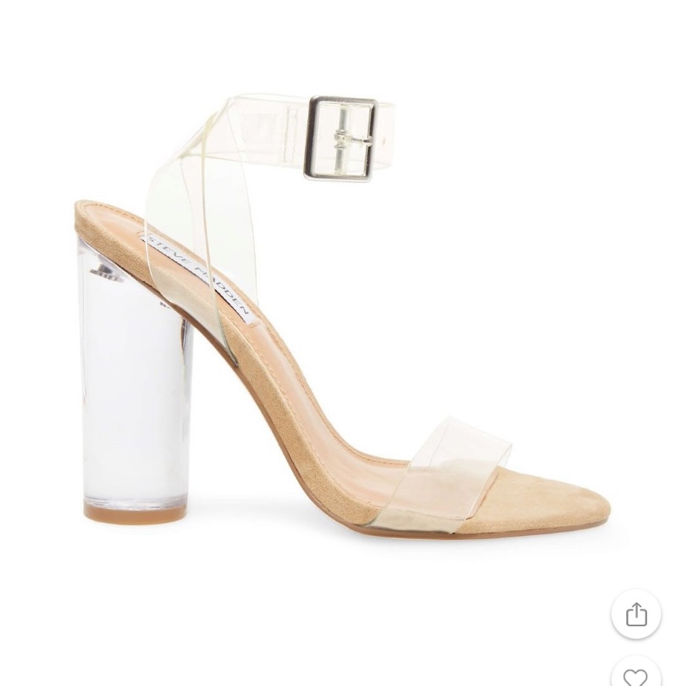 Steve Madden Clear heels size 7
